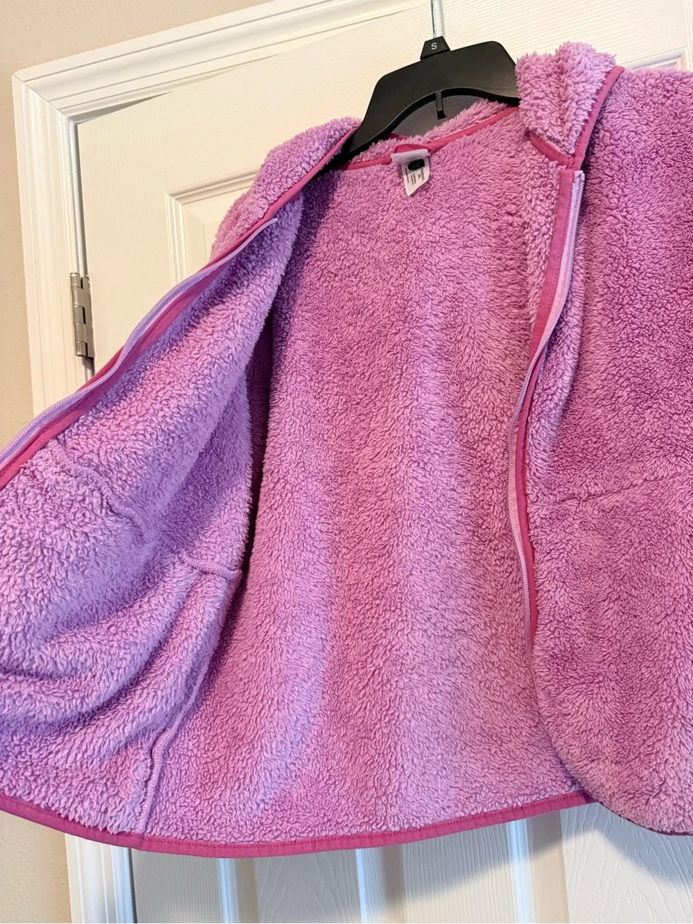 Hanna Andersson Plush Zip-Up Hooded Jacket - Pink